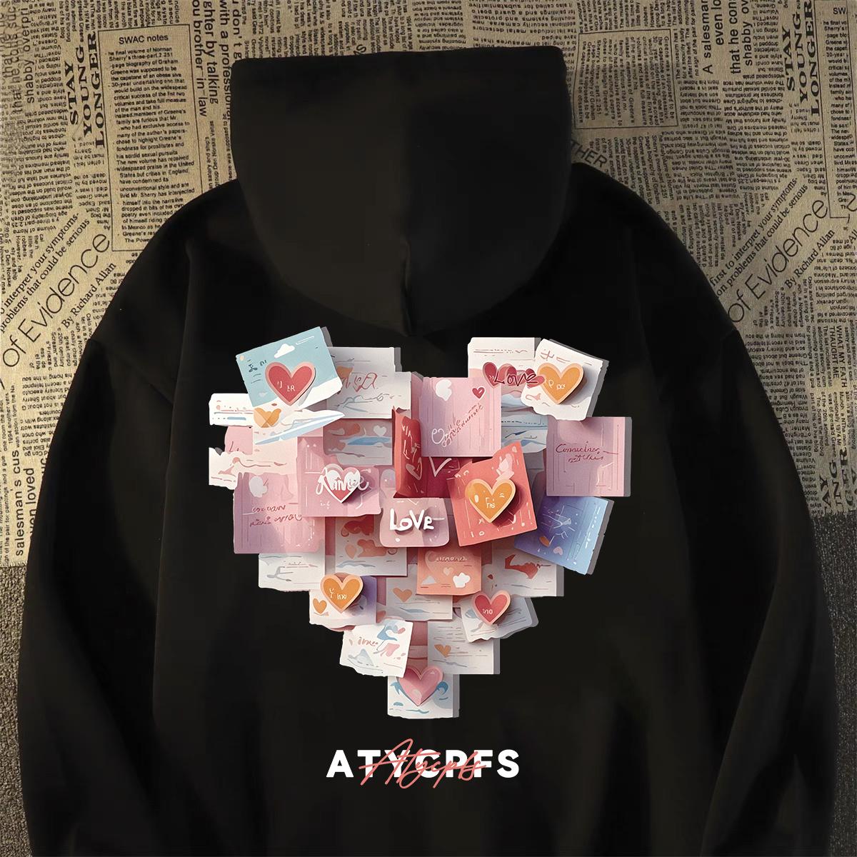 Streetwear Brand Label - American High Streetwear Brand Creative Heart-shaped