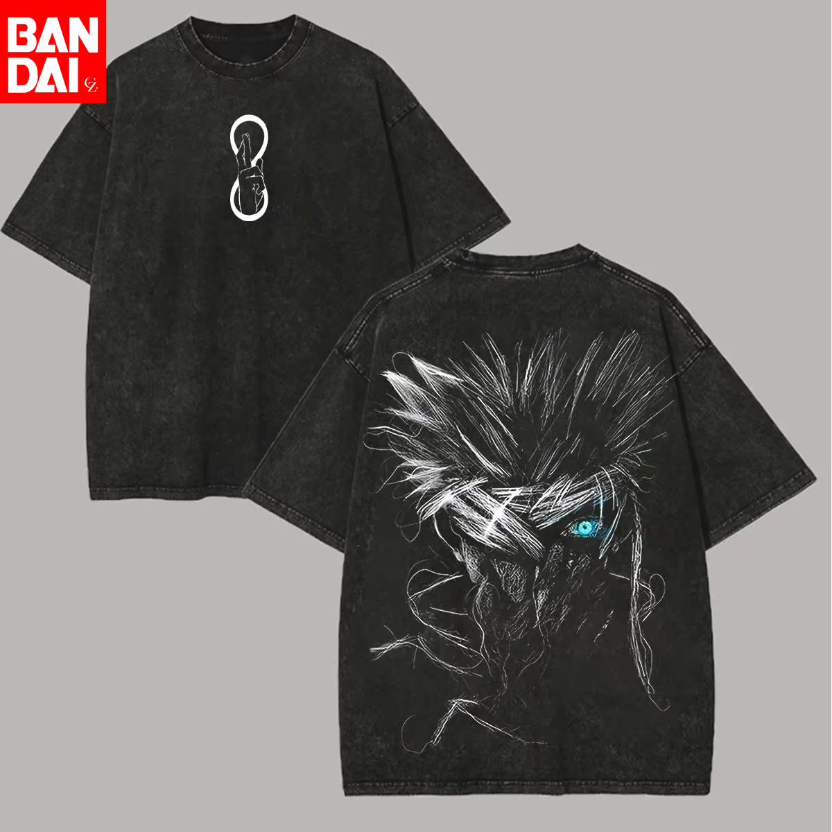 Streetwear Brand Beanie - Jujutsu Kaisen Sukuna Print Oversized T