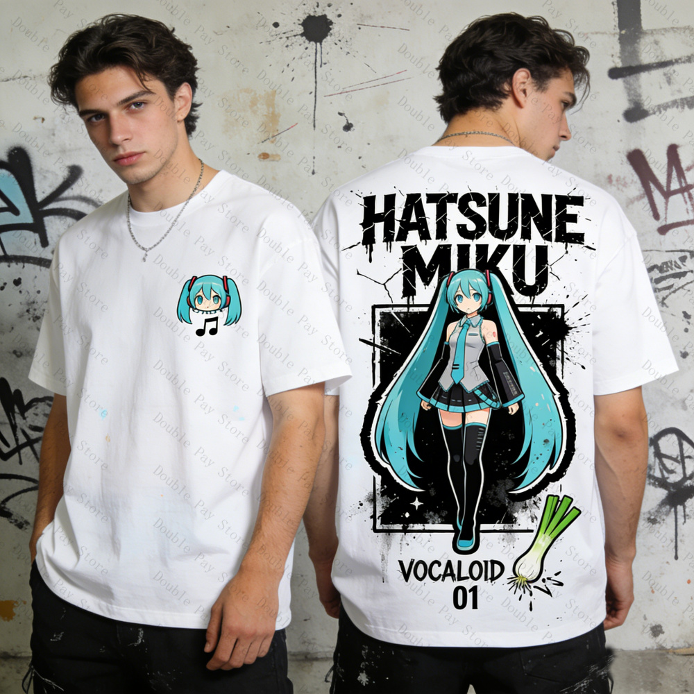 Miku Oversized T-shirt Men Wom - Streetwear Brand Beanie review and price