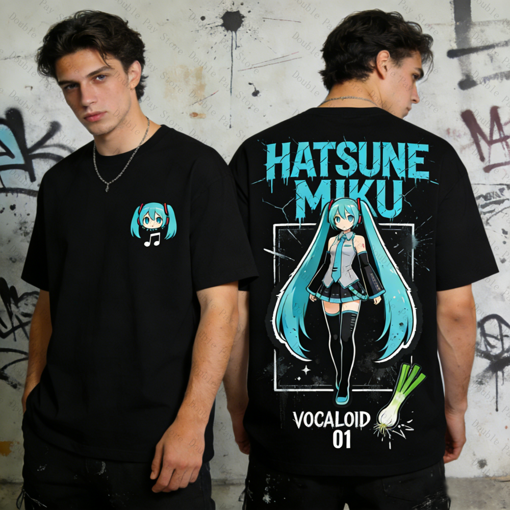 Miku Oversized T-shirt Men Wom - Streetwear Brand Beanie review and price
