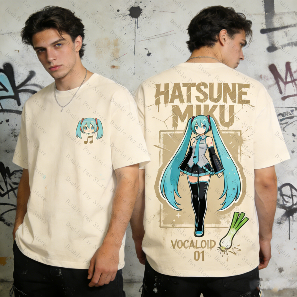 Miku Oversized T-shirt Men Wom - Streetwear Brand Beanie review and price