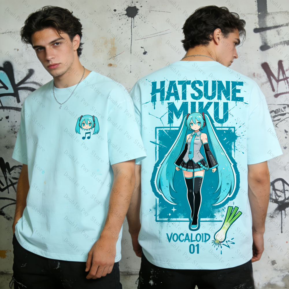 Miku Oversized T-shirt Men Wom - Streetwear Brand Beanie review and price