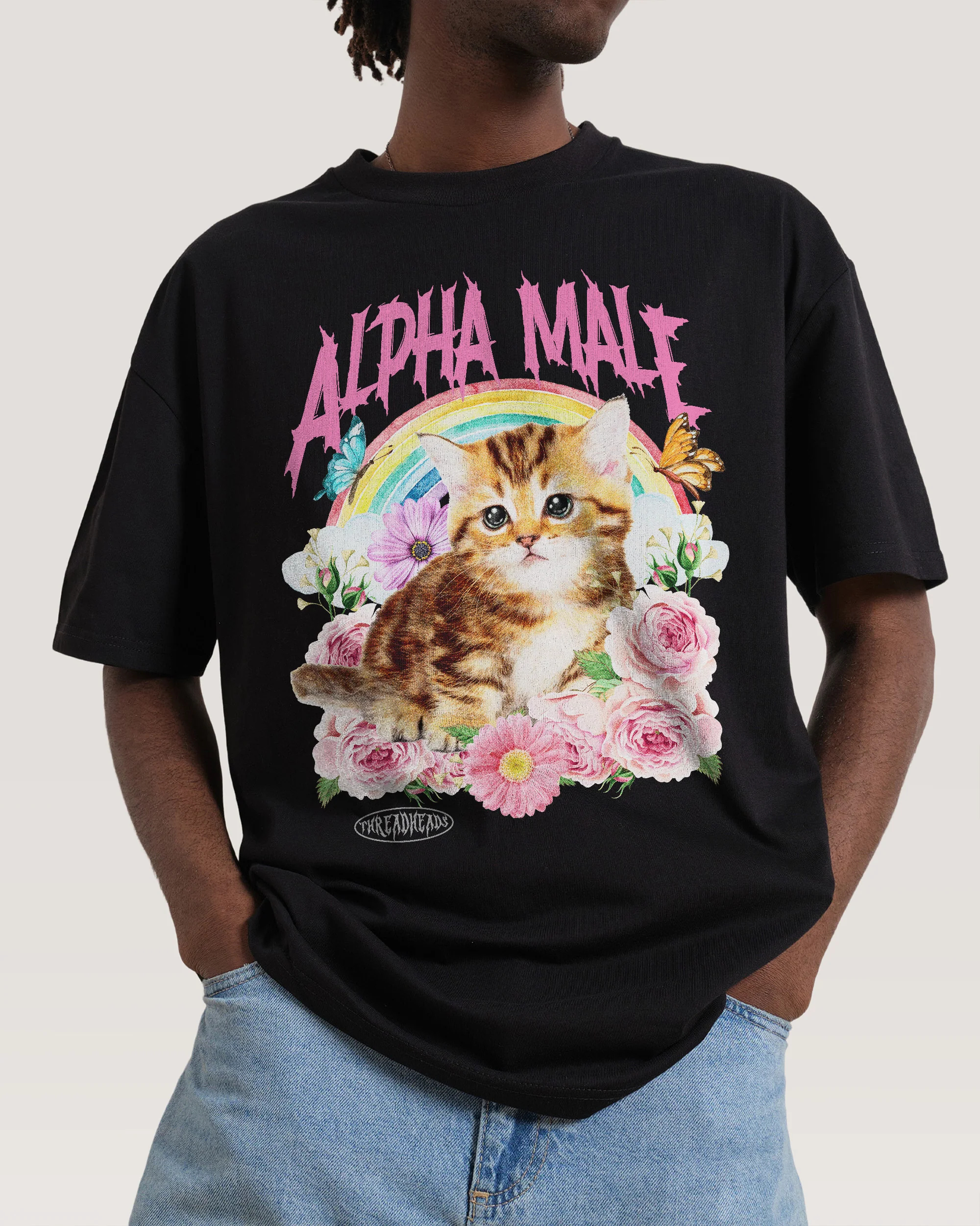 Alpha Male Fun Cute Cat Illust - Streetwear Brand Cat review and price
