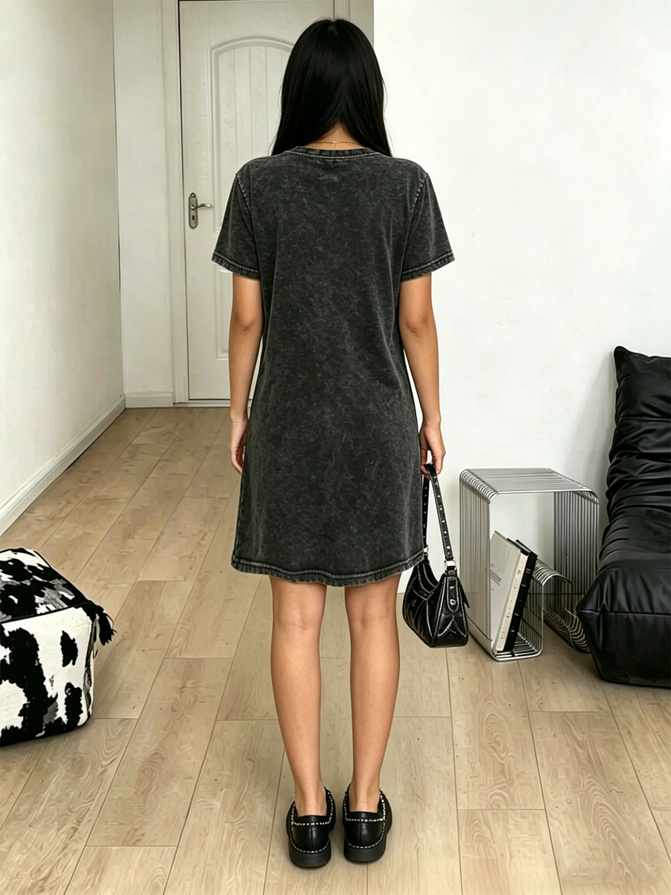 Vintage Washed Retro T-shirt D - Streetwear Brand Cat review and price