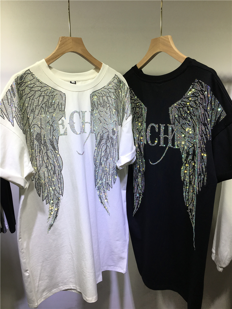 L-4XL Oversize Rhinestone Ange - Streetwear Clothing Brand review and price