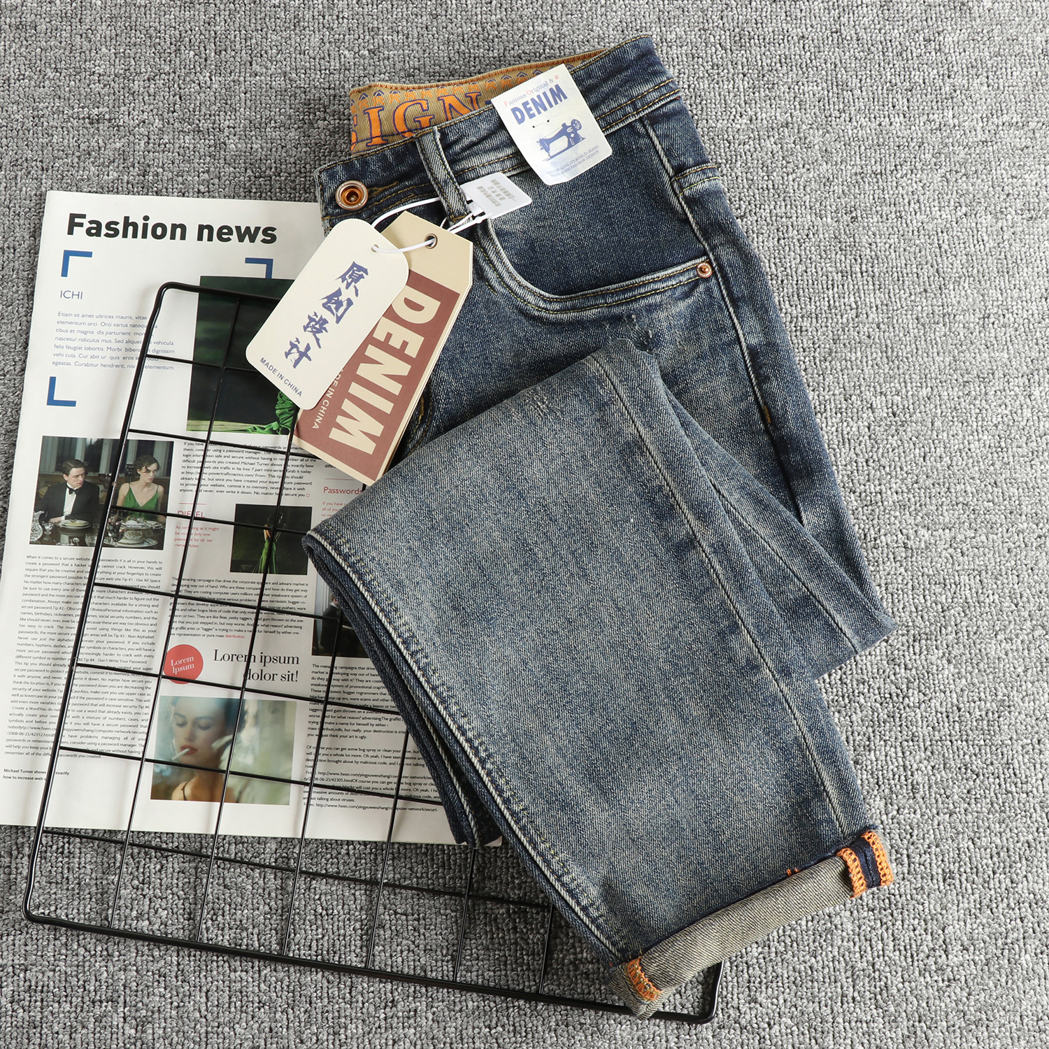 Retro blue wash-fried cat whis - Streetwear Brand Cat review and price